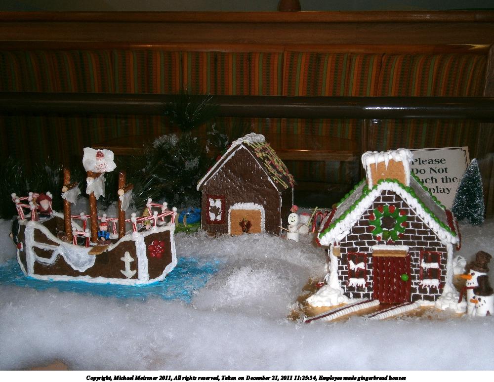 Employee made gingerbread houses #13