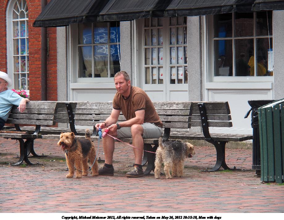 Man with dogs