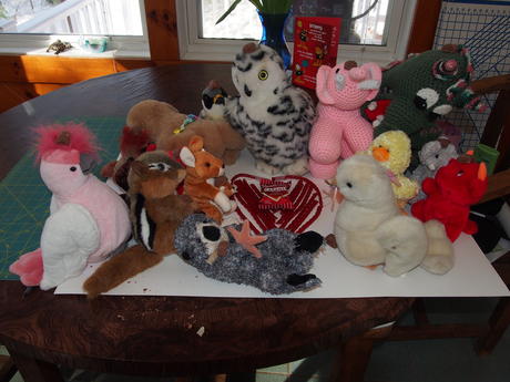 Stuffed animals celebrate Valentines Day #2
