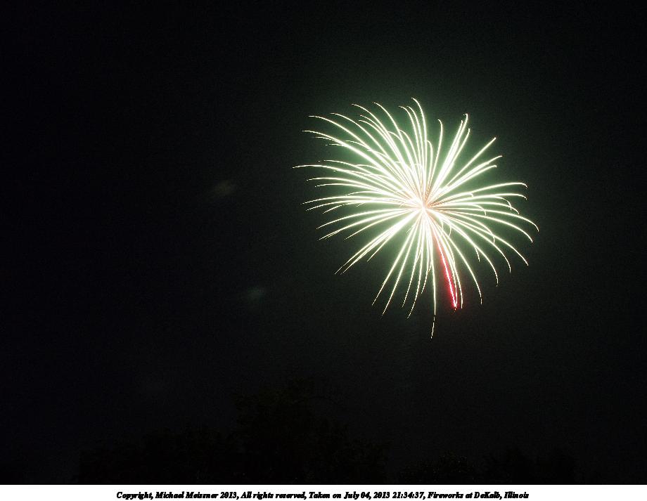 Fireworks at DeKalb, Illinois #5