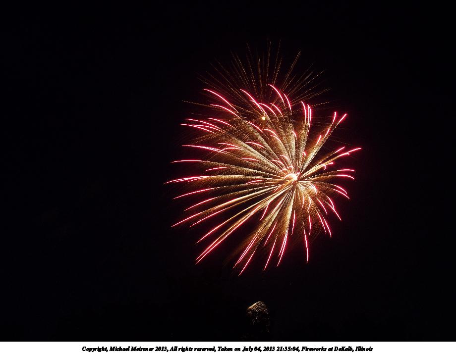 Fireworks at DeKalb, Illinois #7