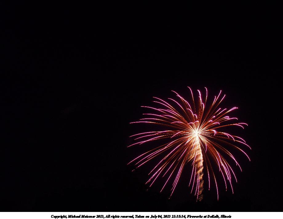 Fireworks at DeKalb, Illinois #9
