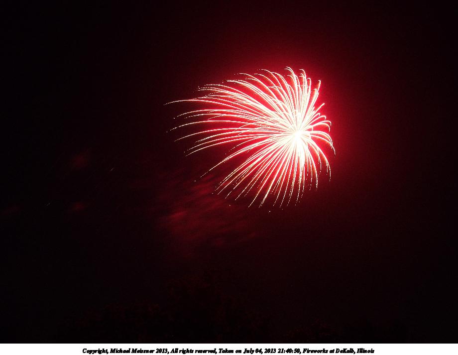 Fireworks at DeKalb, Illinois #19
