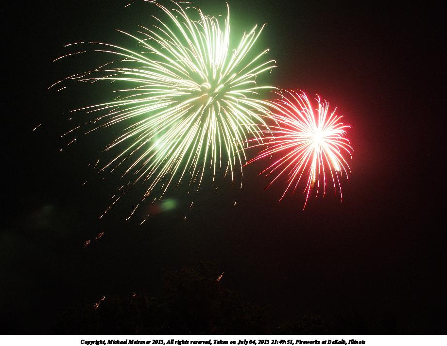 Fireworks at DeKalb, Illinois #27