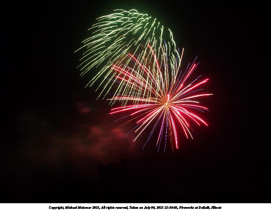 Fireworks at DeKalb, Illinois #29