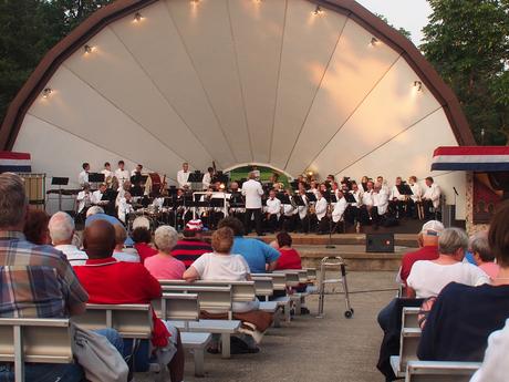 Band concert before the fireworks, DeKalb, Illinois