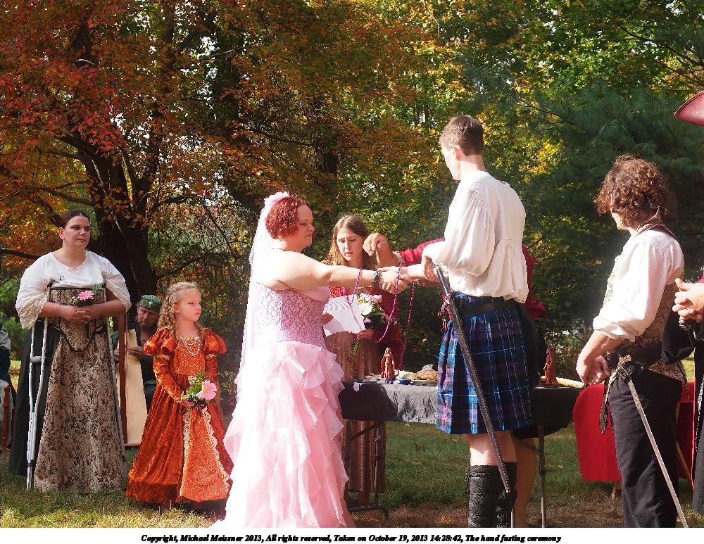 The hand fasting ceremony #5