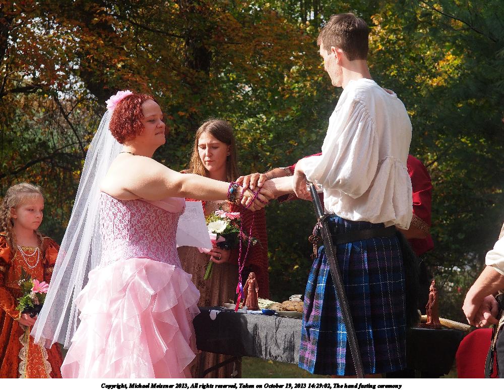 The hand fasting ceremony #7