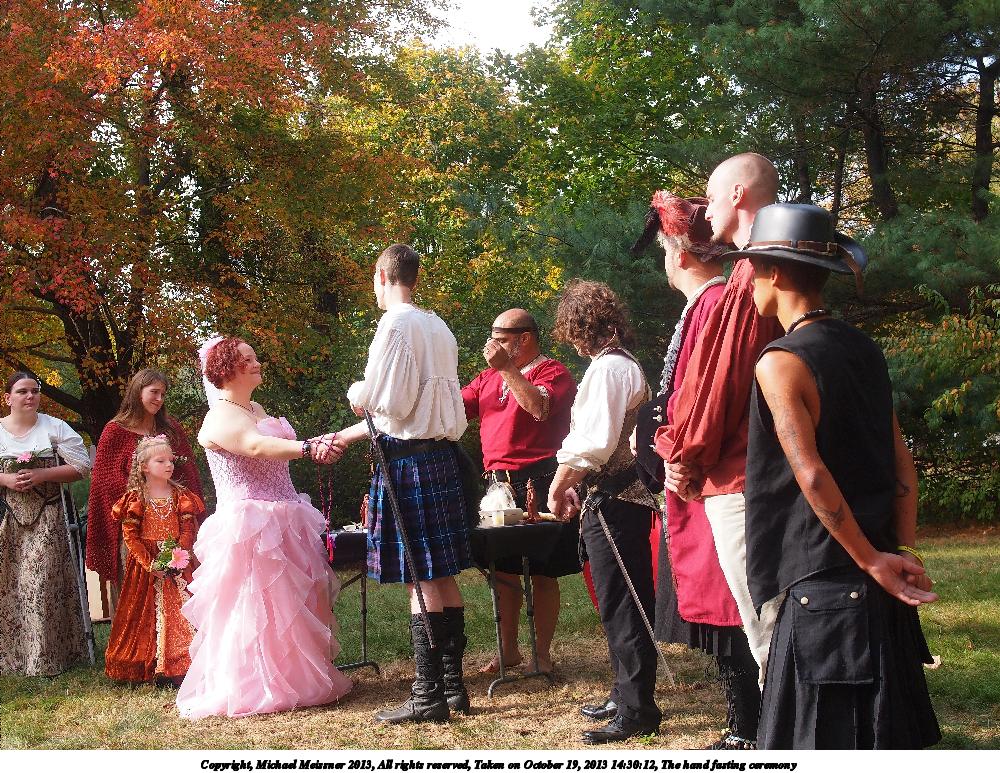 The hand fasting ceremony #8