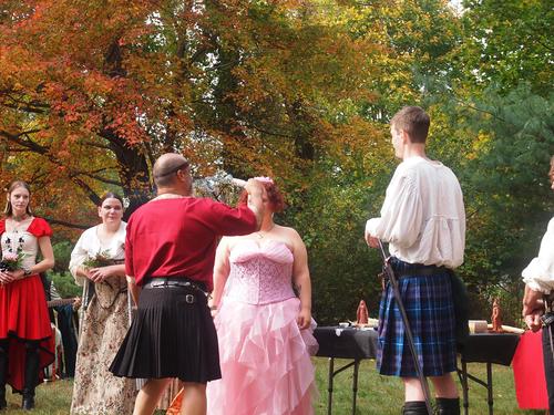 The hand fasting ceremony