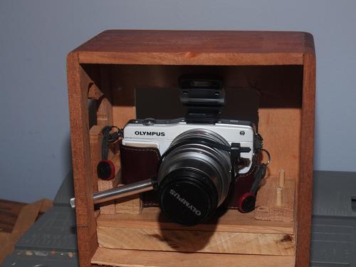 Camera without face plate in Acid cigar box