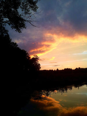 Sunset at Spectacle Pond #2