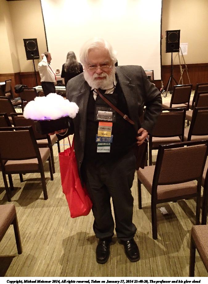 The professor and his glow cloud