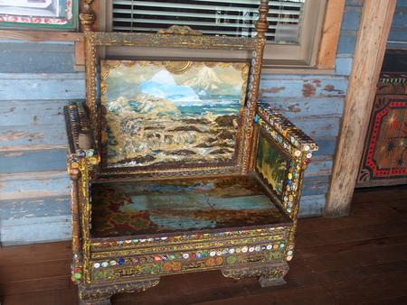 House of Blues painted chair
