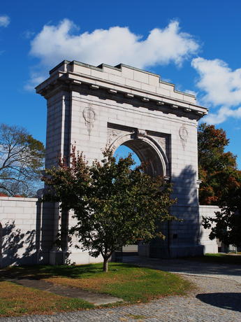 Andover Massachusetts' West Parish Garden Cemetery in fall #14