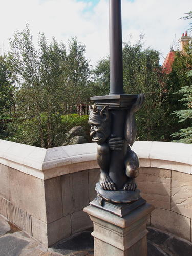 Be Our Guest lamp post