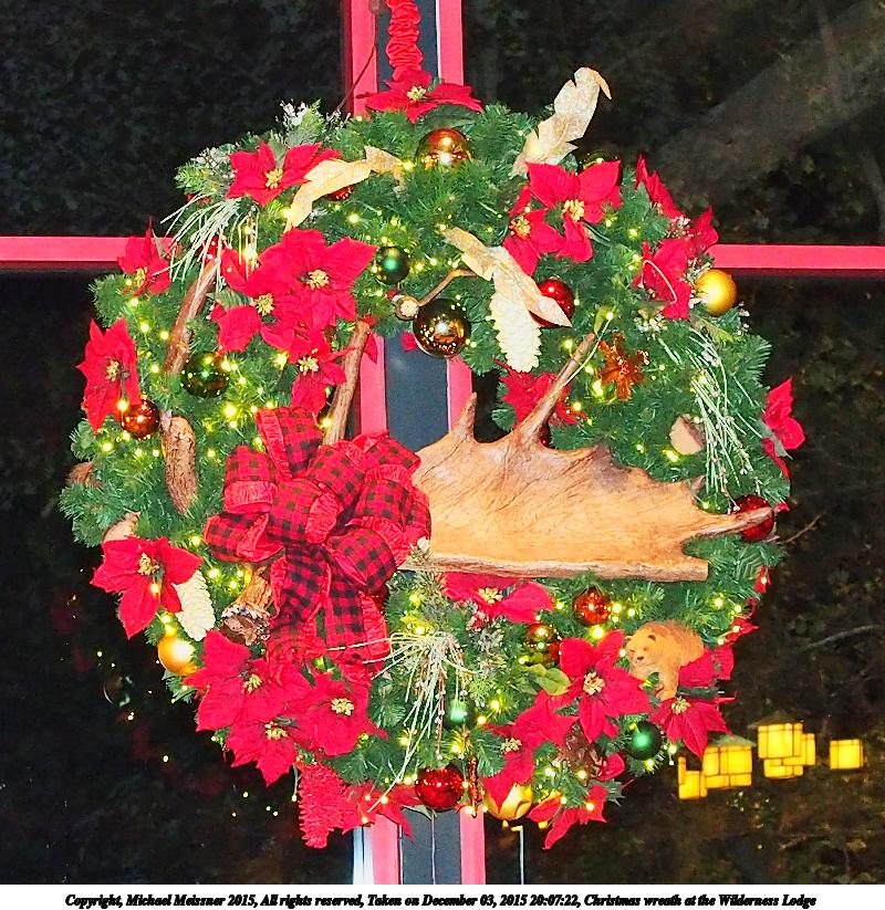 Christmas wreath at the Wilderness Lodge #3