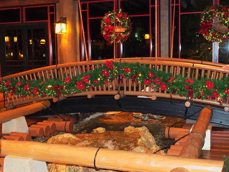 Christmas decorations at Wilderness Lodge