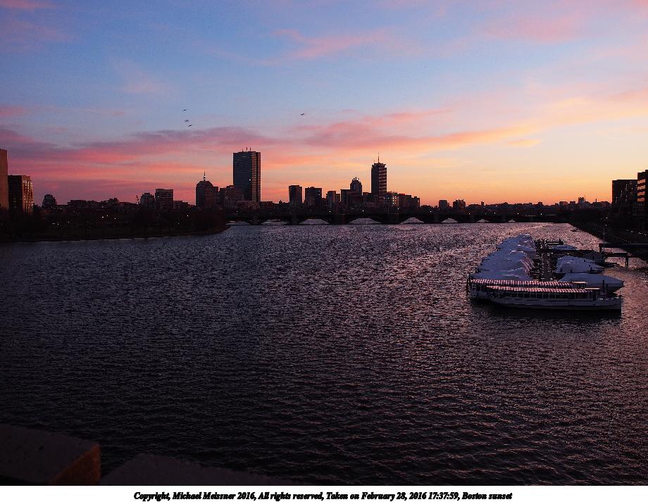 Boston sunset #4