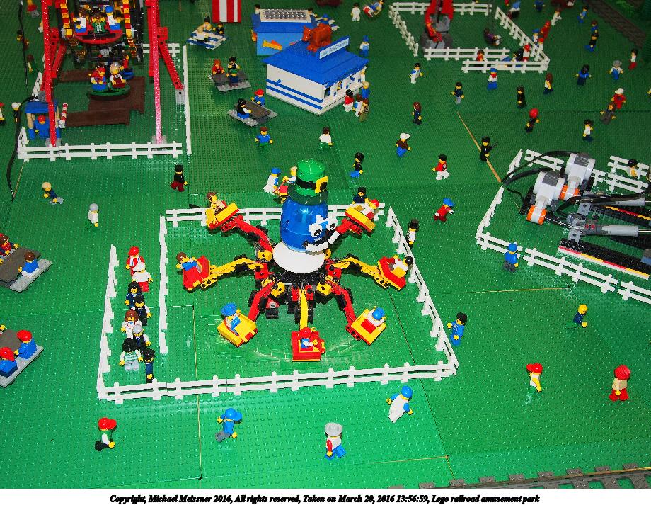 Lego railroad amusement park