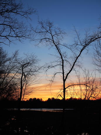Sunset over Spectacle Pond, Ayer, Massachusetts #5