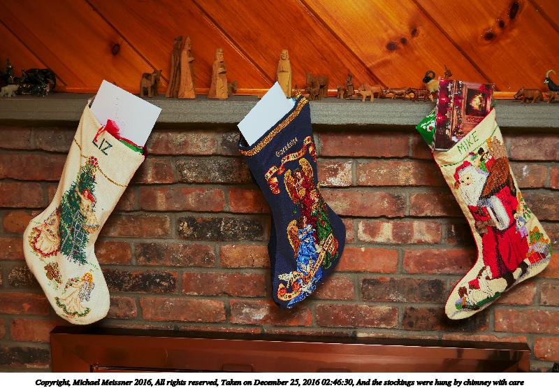 And the stockings were hung by chimney with care