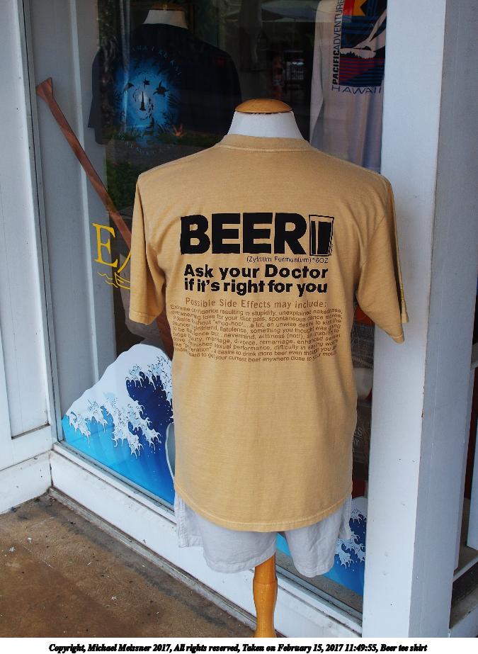Beer tee shirt