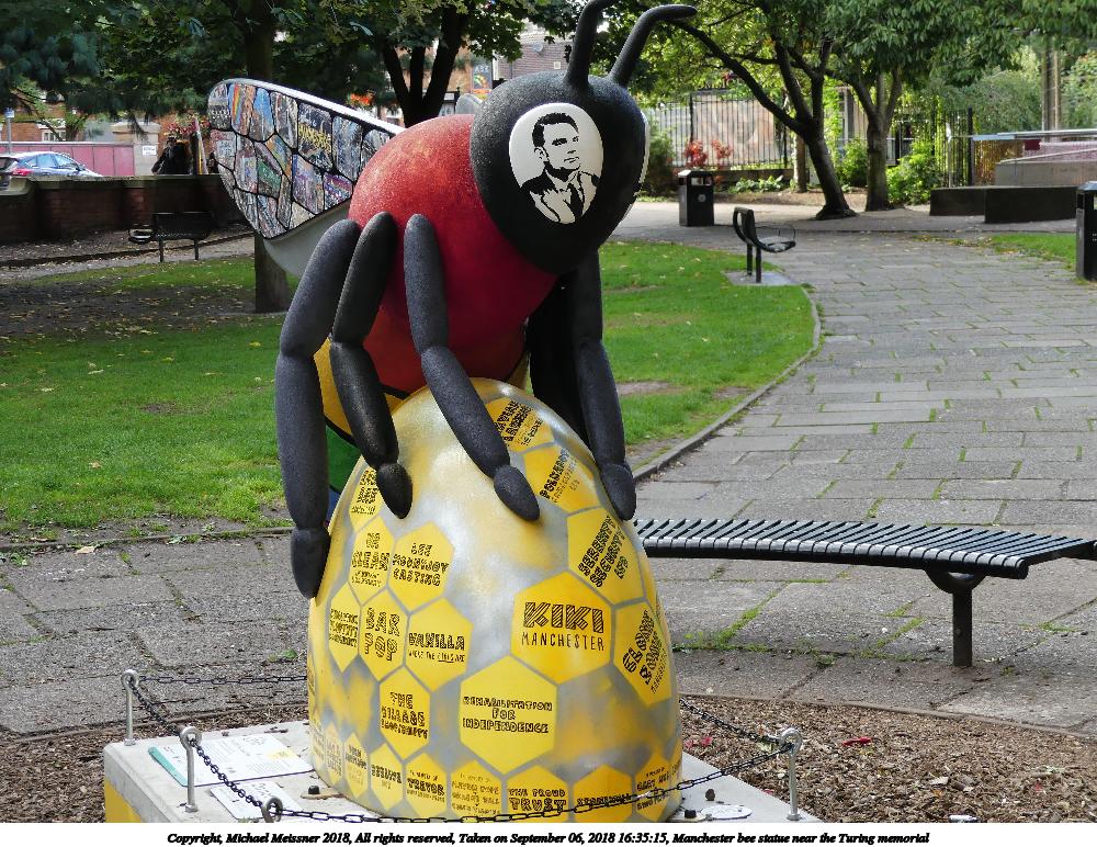 Manchester bee statue near the Turing memorial #3