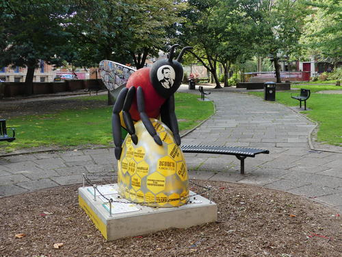 Manchester bee statue near the Turing memorial #2