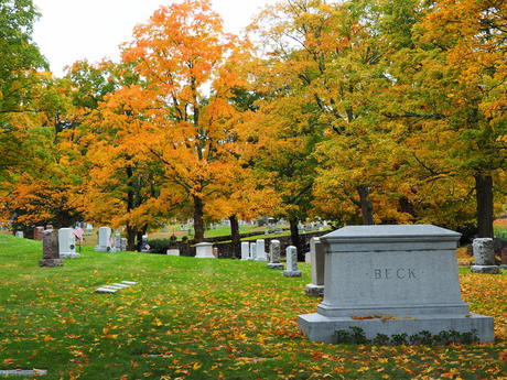 Andover West Parish Cemetery in fall #10