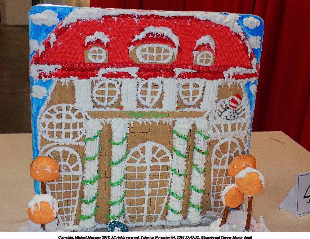 Gingerbread Tupper Manor detail #3