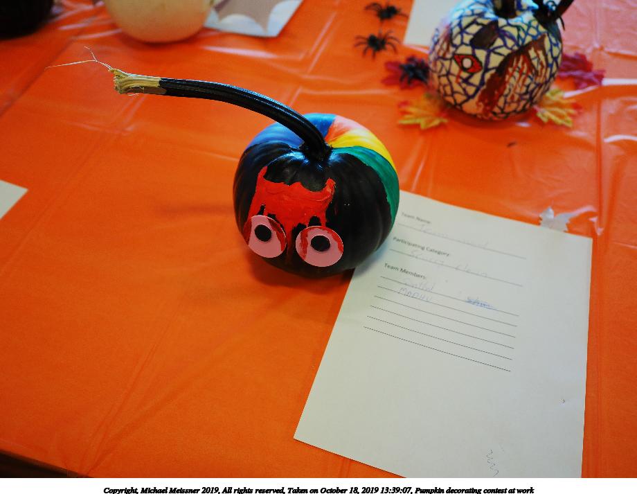 Pumpkin decorating contest at work #10