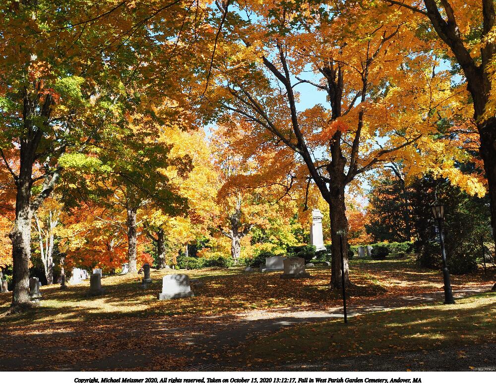 Fall in West Parish Garden Cemetery, Andover, MA #4