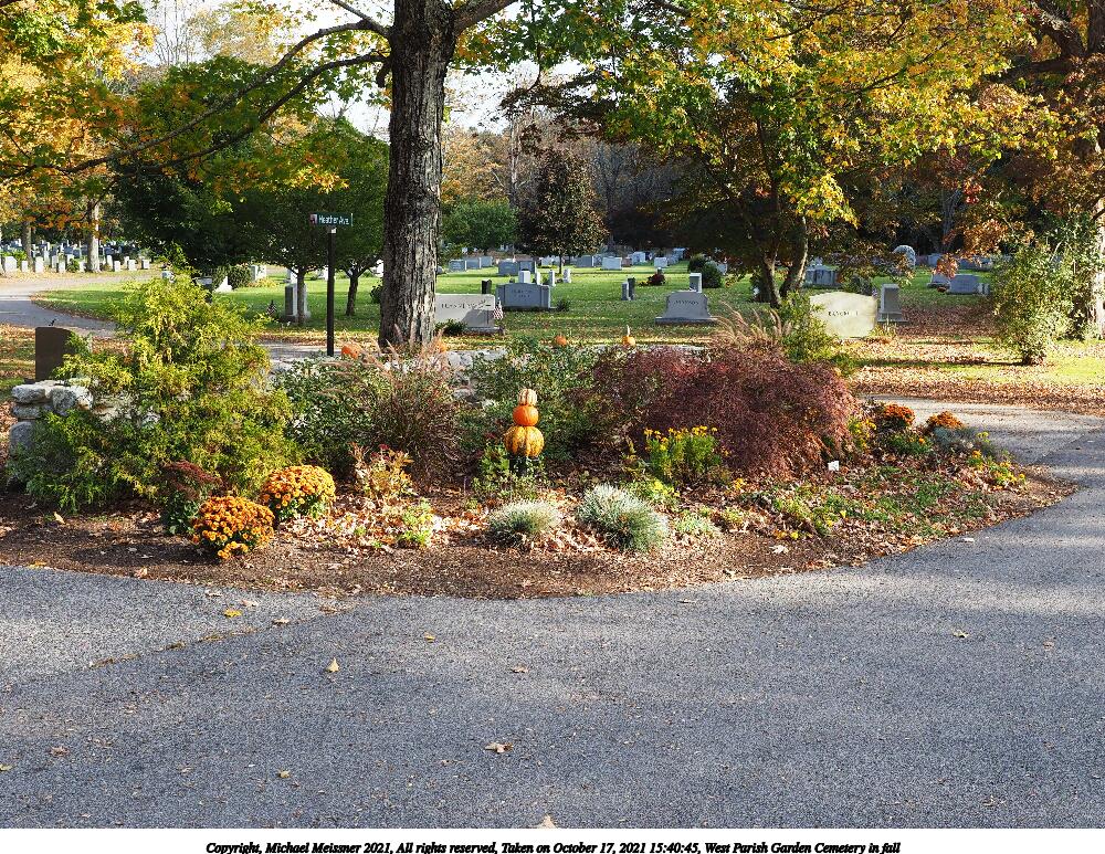 West Parish Garden Cemetery in fall #3