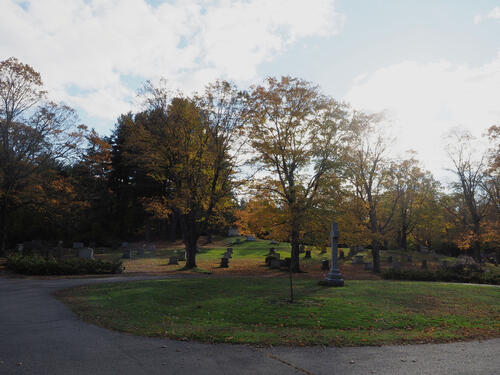 West Parish Garden Cemetery in fall #2