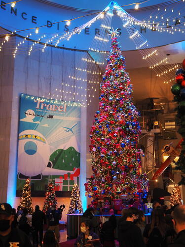 Center Christmas tree