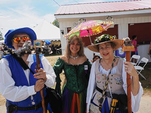 Me, Angela Cook, and Liz at the Maine Ren. Faire #2