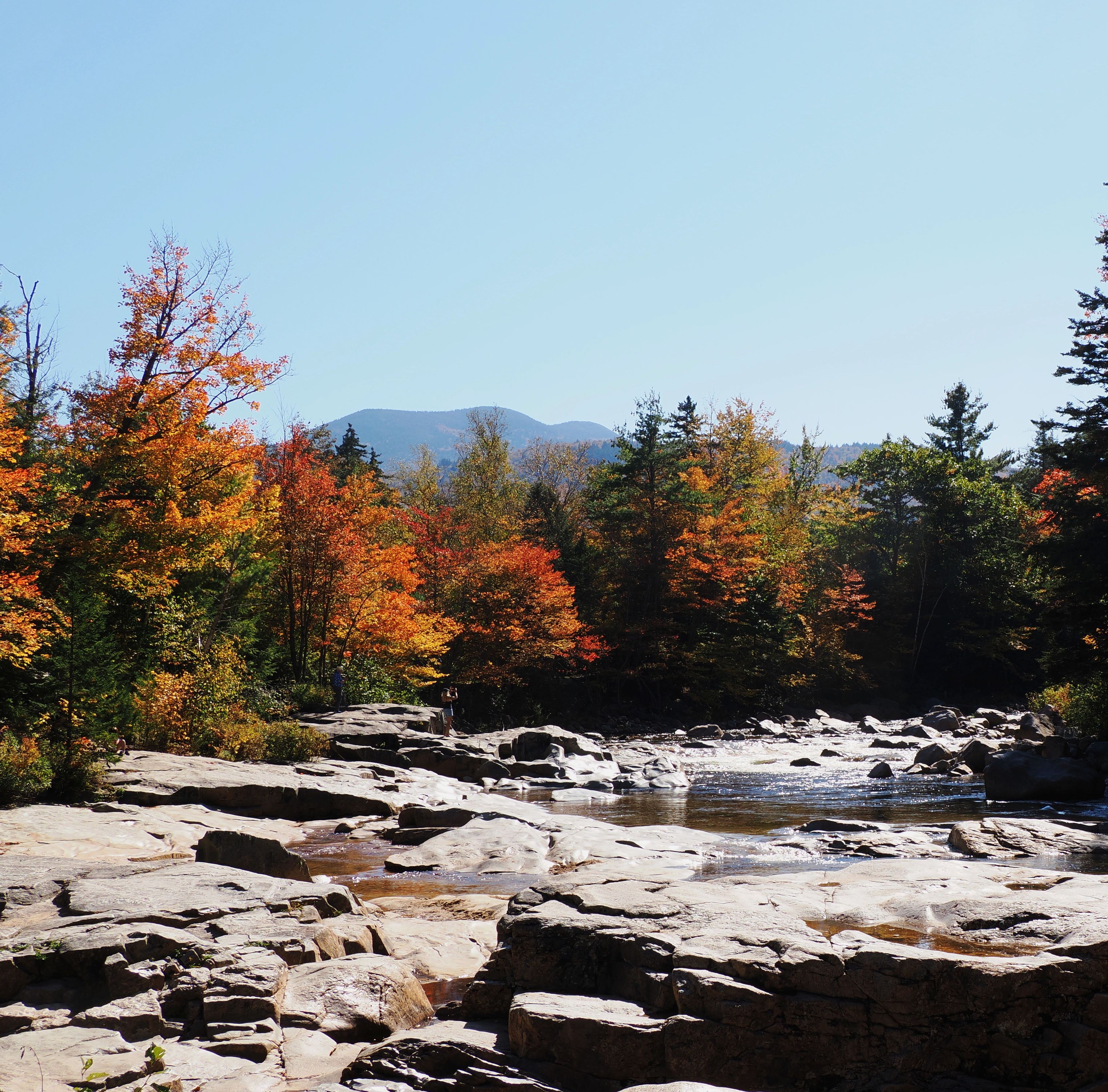 Lower Falls scenic area on the Kancamagus highway