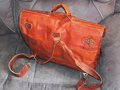 Leather camera backpack #2