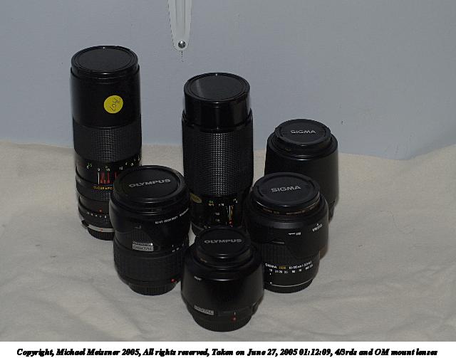 4/3rds and OM mount lenses