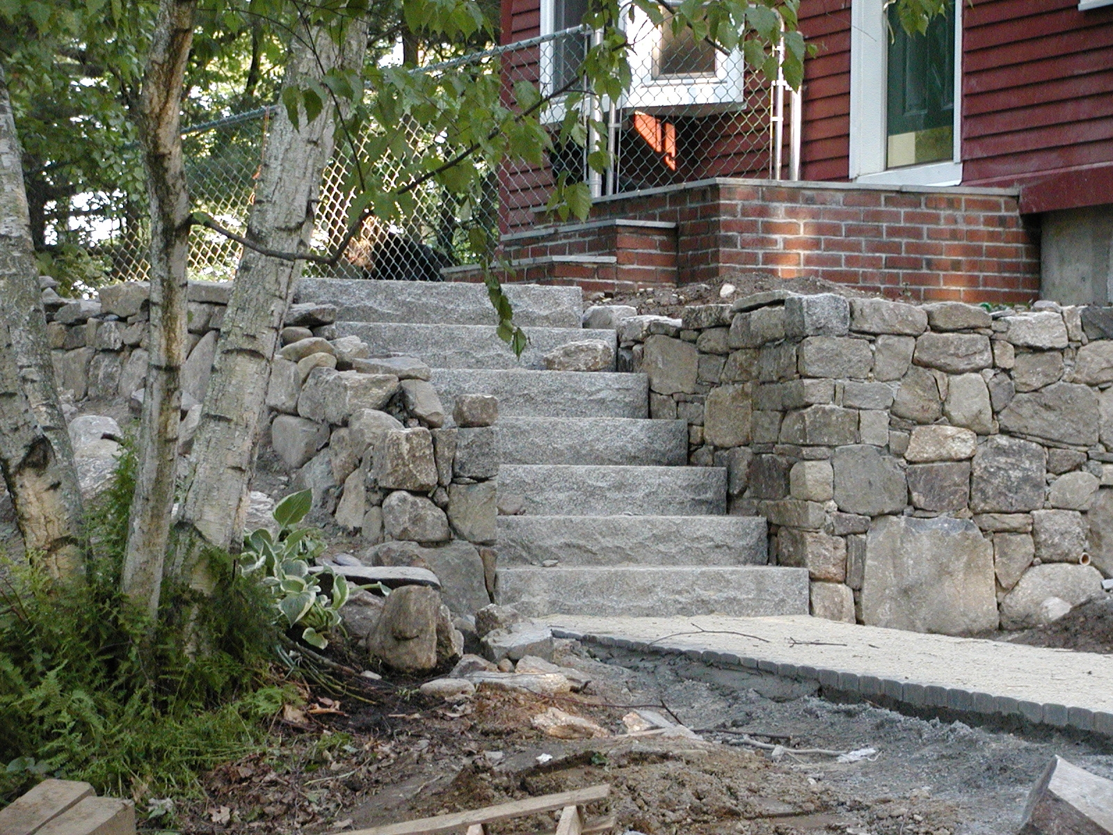 Closeup of stairs