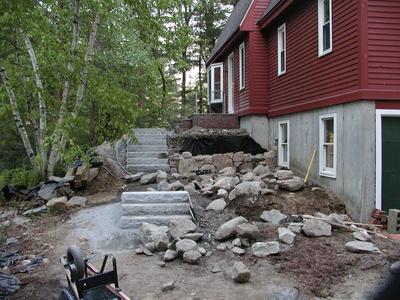 Building the front walkway #6
