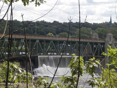 Dam and bridge