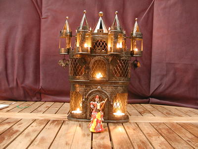 Candle castle (bounced rear curtain flash)