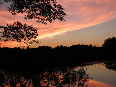 Sunset over Spectacle Pond #3