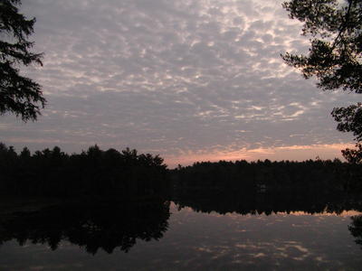 Sunrise on Spectacle Pond