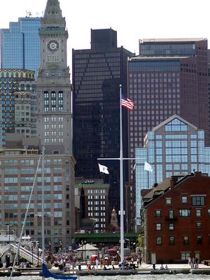 Old state house dwarfed by modern buildings #3
