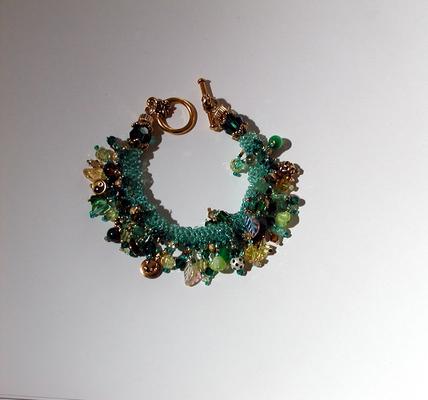 Green bracelet my mother in law made