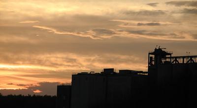 The mill at sunset