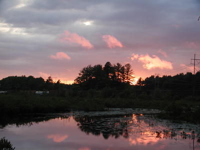 Spectacle Pond at sunset #4